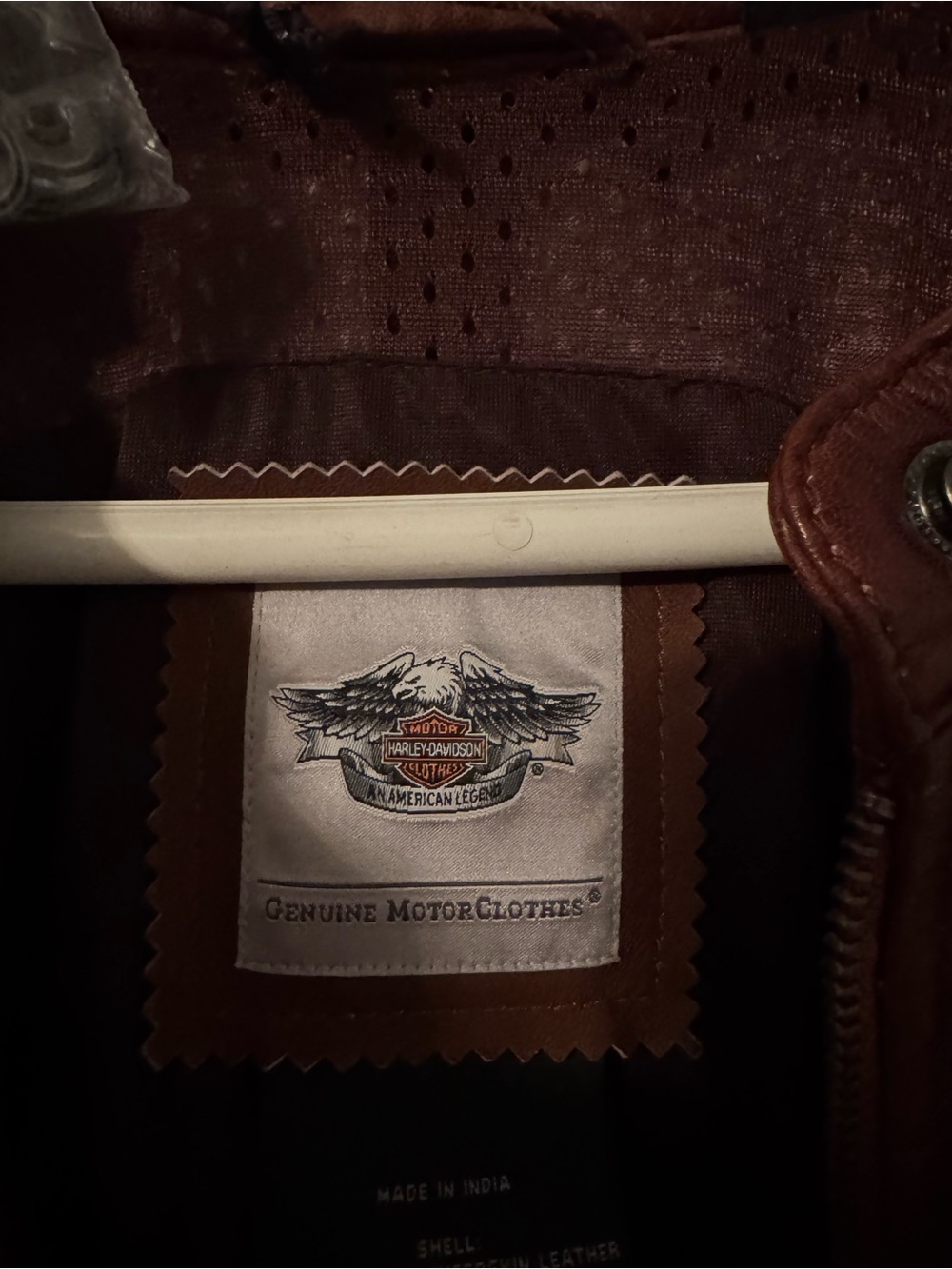 Harley-Davidson Brown Leather Riding Jacket - Picture 2 of 9